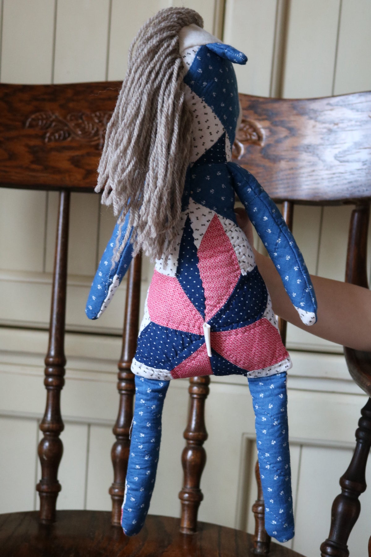 1800s Quilted Horse I - Wool Stuffing