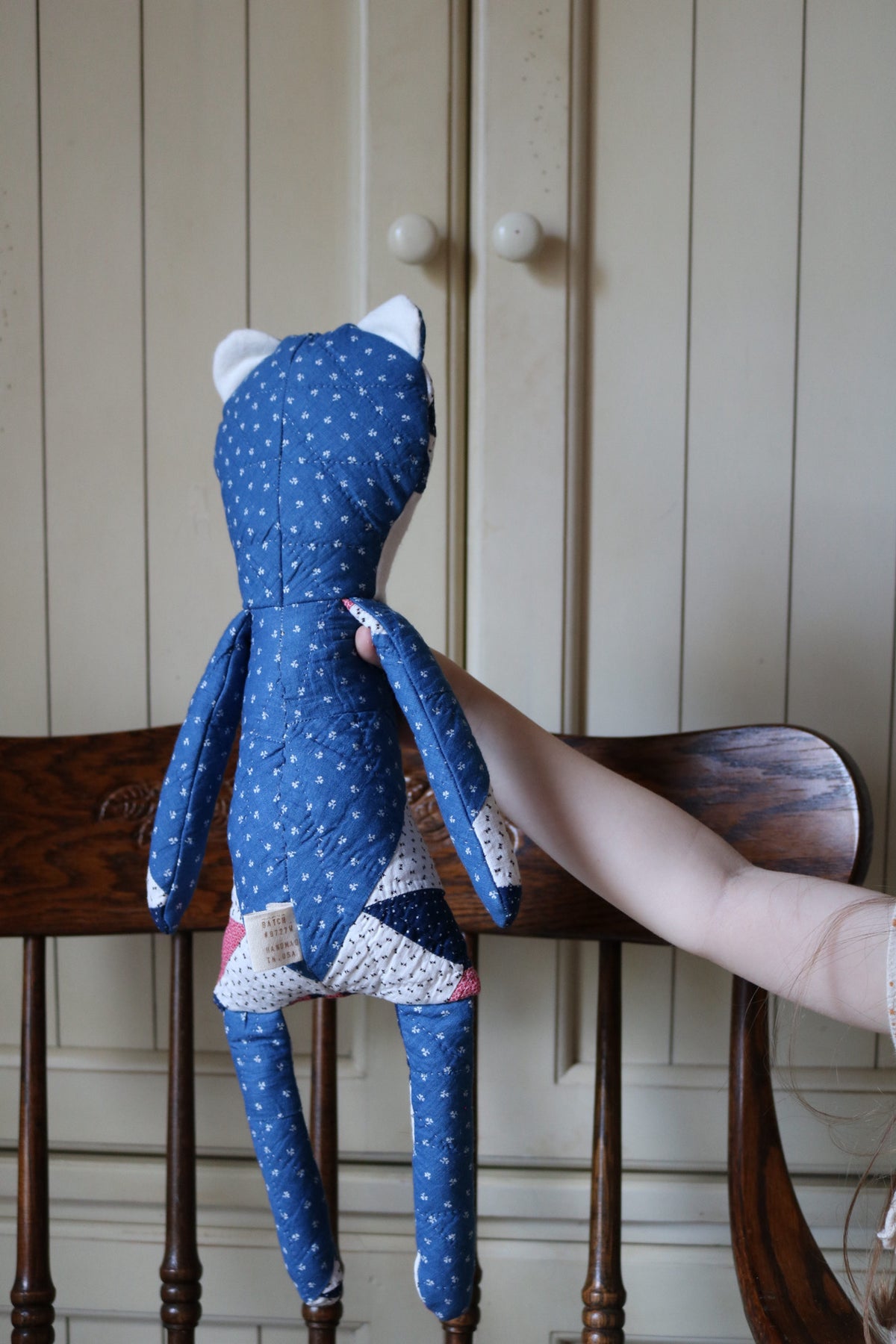 1800s Quilted Frog I - Organic Cotton Stuffing