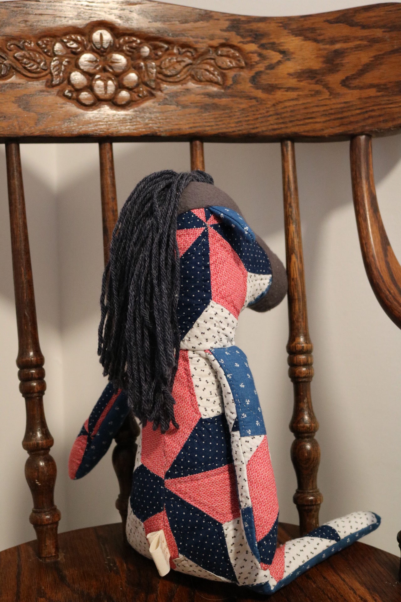 1800s Quilted Horse IV - Organic Cotton Stuffing