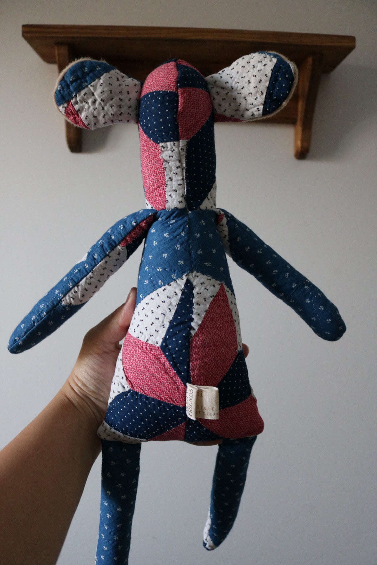 1800s Quilted Mouse II - Wool Stuffing