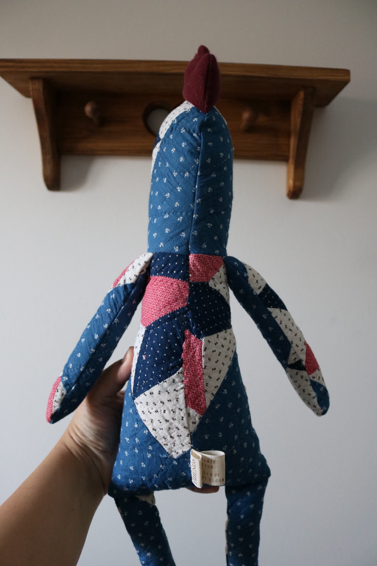 1800s Quilted Chicken II - Organic Cotton Stuffing
