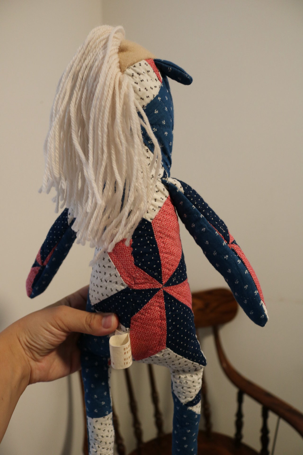 1800s Quilted Horse III - Organic Cotton Stuffing