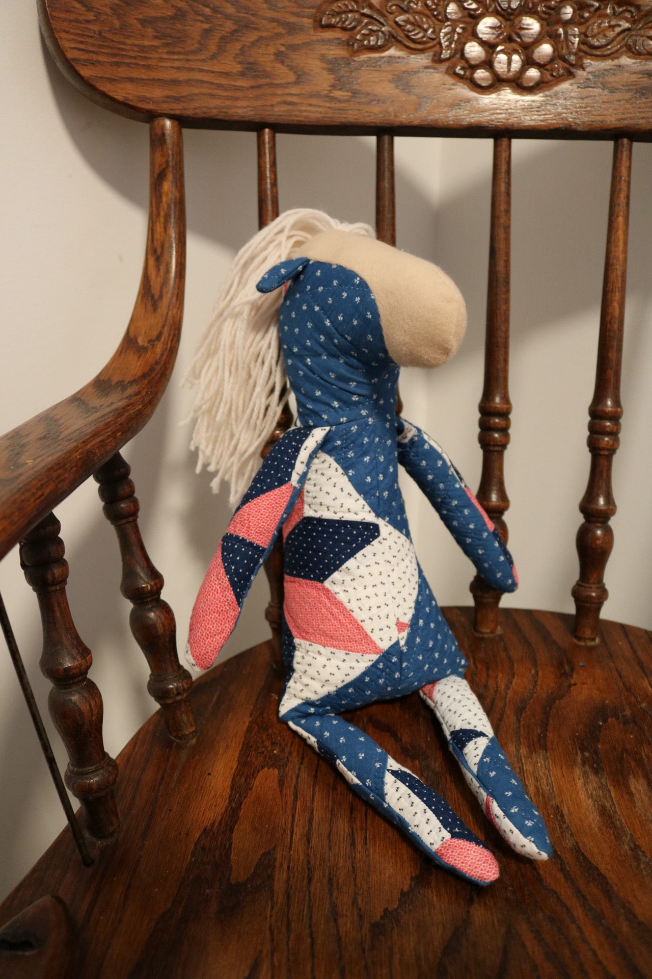 1800s Quilted Horse III - Organic Cotton Stuffing