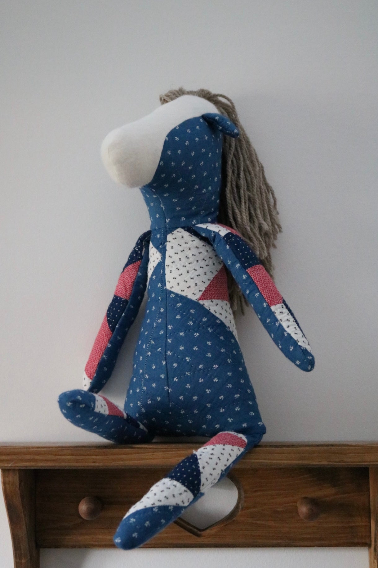 1800s Quilted Horse II - Organic Cotton Stuffing
