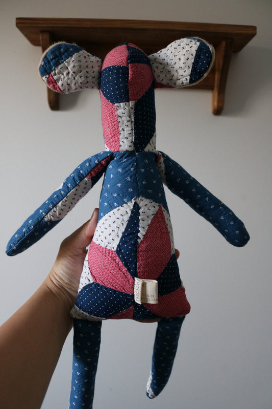 1800s Quilted Mouse II - Wool Stuffing
