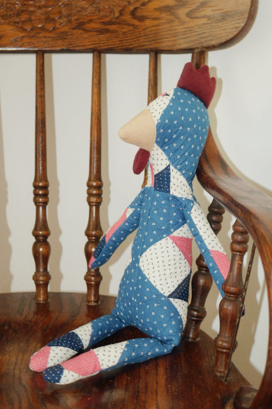 1800s Quilted Chicken I - Organic Cotton Stuffing