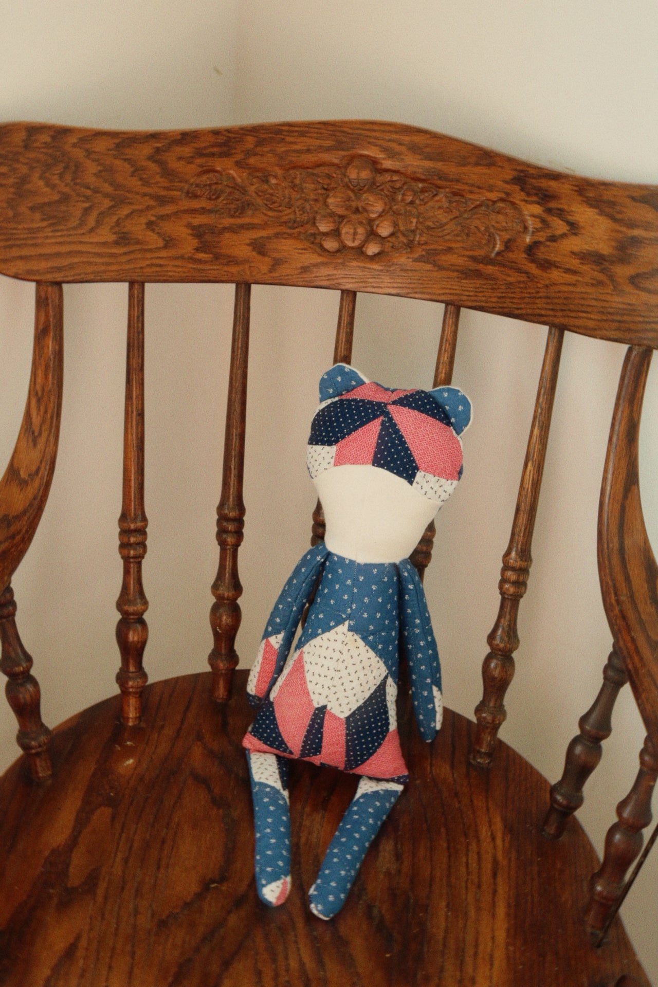 1800s Quilted Frog I - Organic Cotton Stuffing