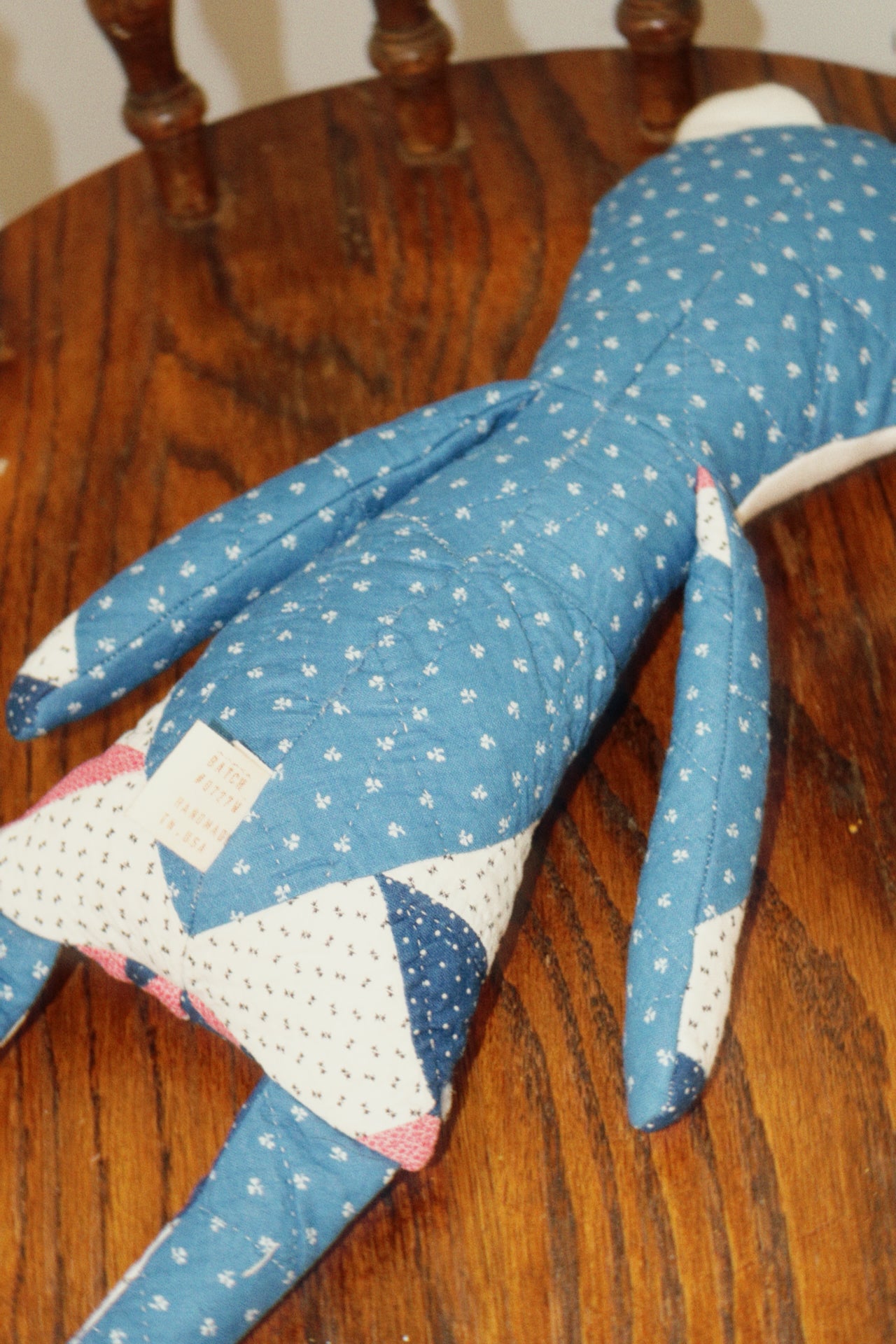 1800s Quilted Frog I - Organic Cotton Stuffing